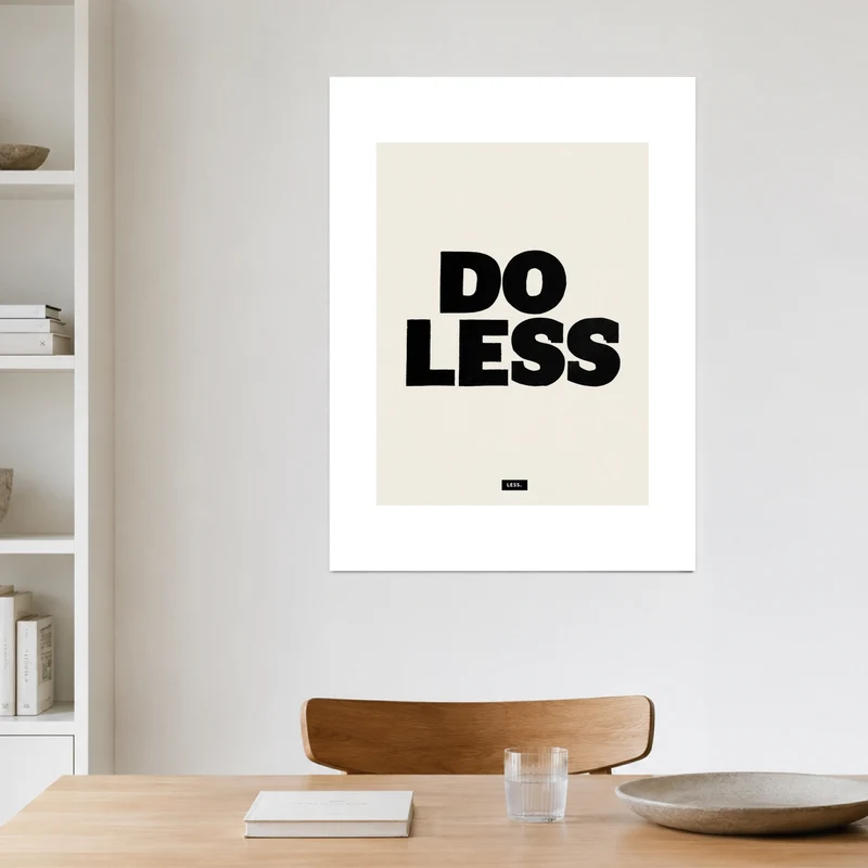 Do Less Poster