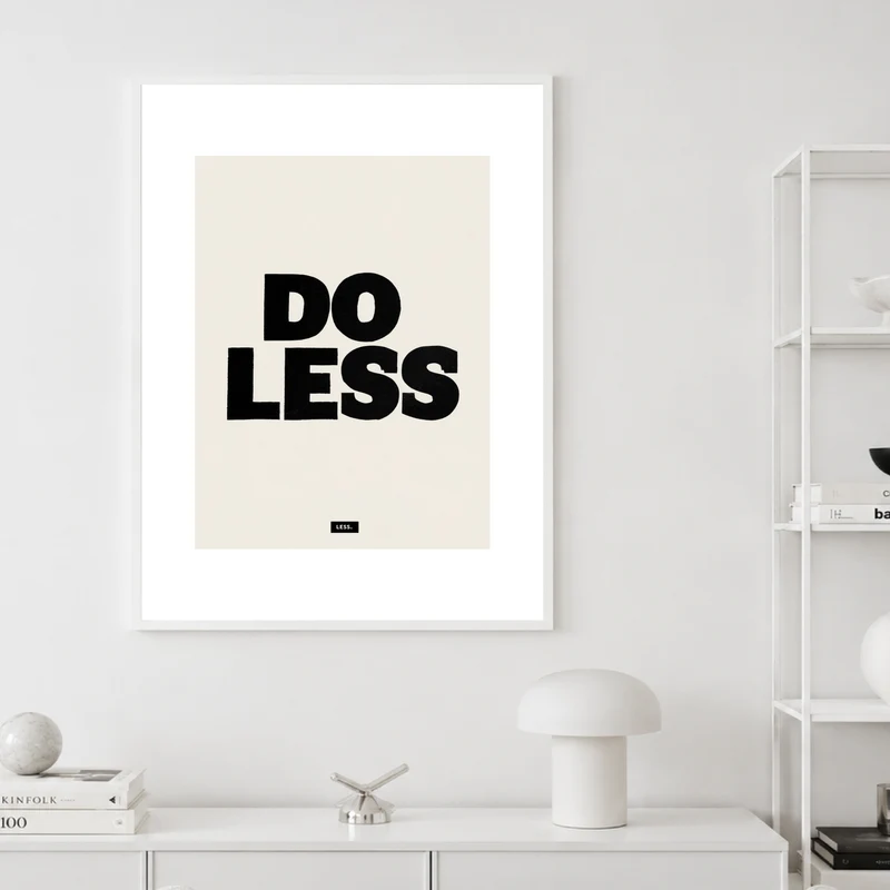 Do Less Poster