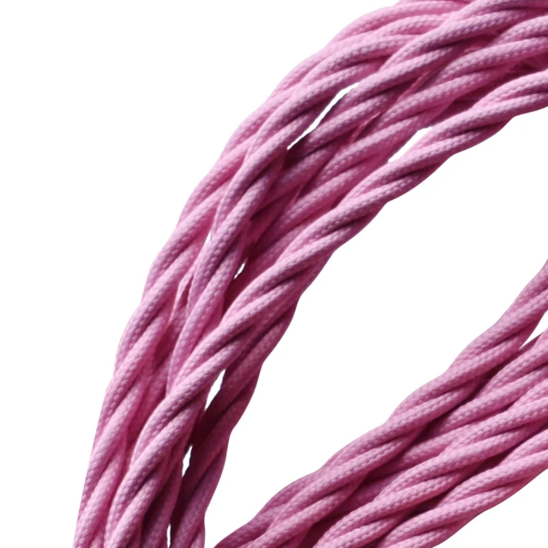Wohnzimmerlampen Decke - Twist Kabel 2x0,75mm² Rosa~1174