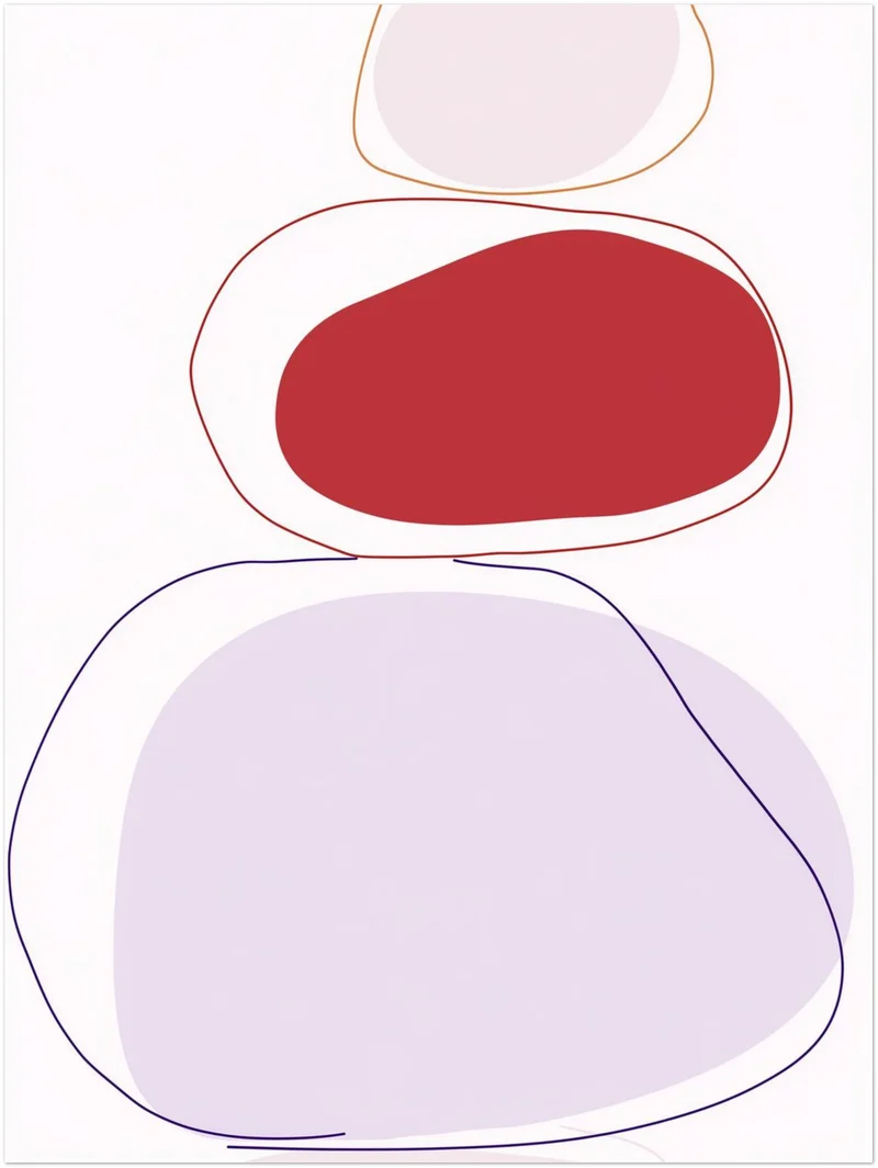 Abstrakte Farbformen Leinwandbild