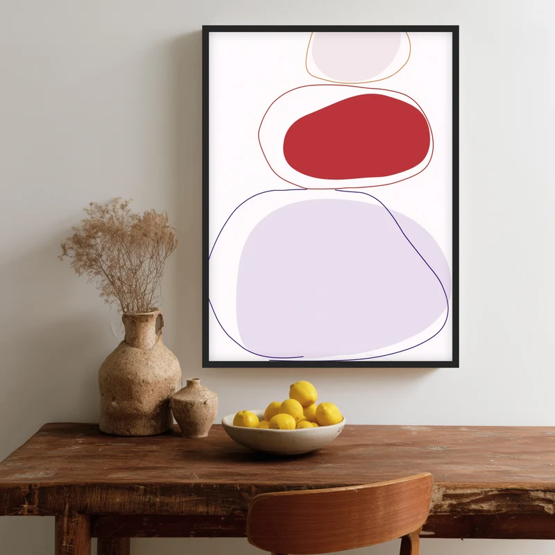 Abstrakte Farbformen Poster