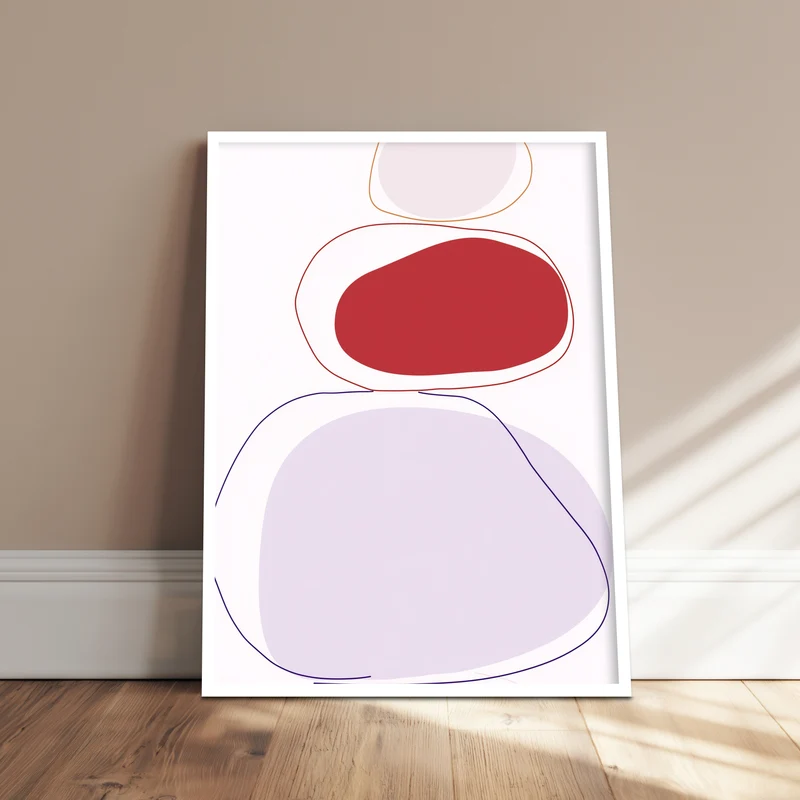 Abstrakte Farbformen Poster