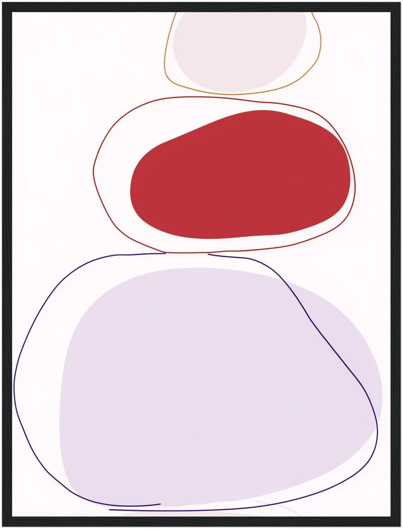 Abstrakte Farbformen Poster