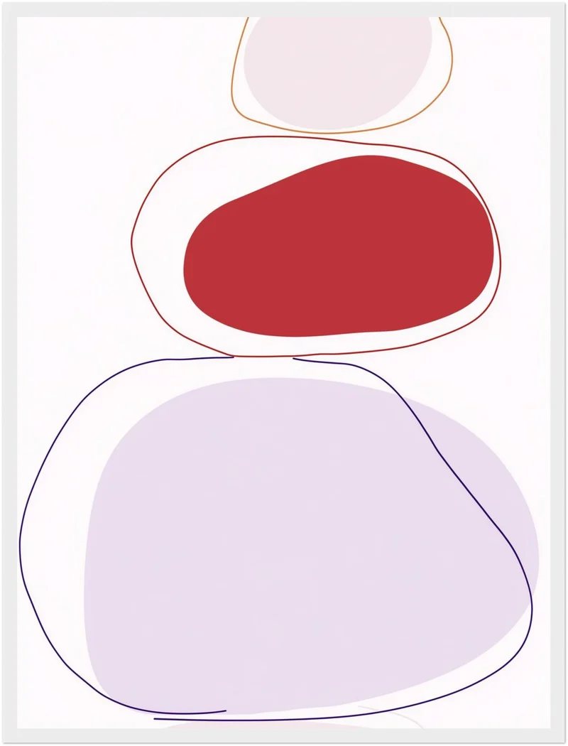 Abstrakte Farbformen Poster