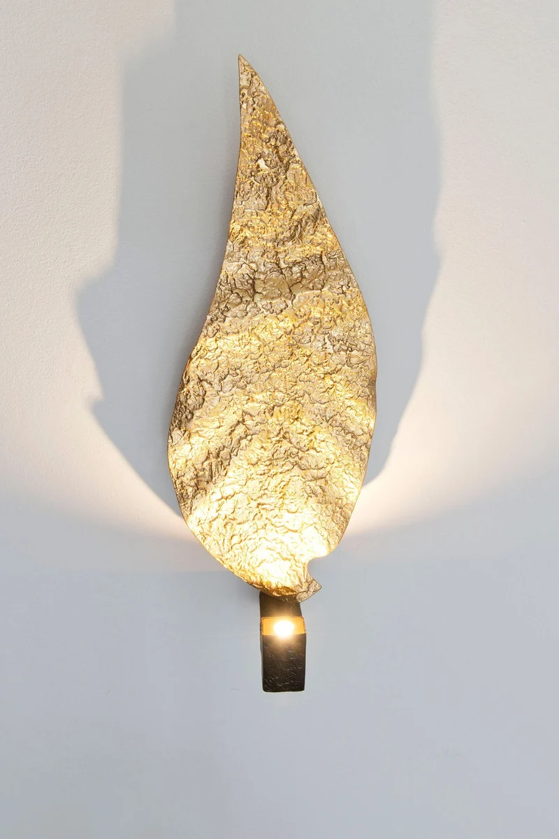 LED-Wandleuchte Gamba dimmbar 19x14cm Gold