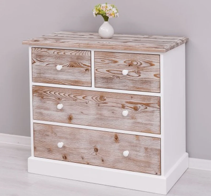 Casa Padrino Kommode im Landhausstil mit 4 Schubladen, 100 x 50 x 90 cm