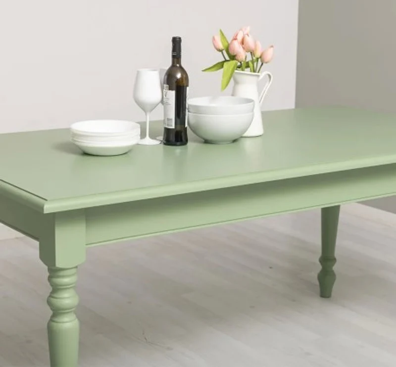 Casa Padrino Esstisch im Landhausstil Hellgrün, 180 x 90 x 78 cm