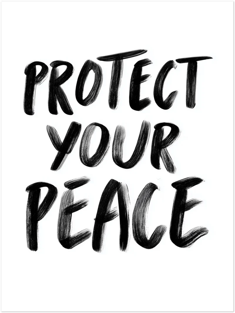 Protect Your Peace Leinwandbild