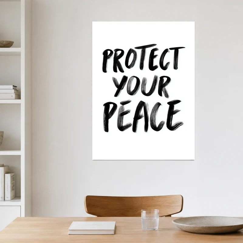 Protect Your Peace Leinwandbild