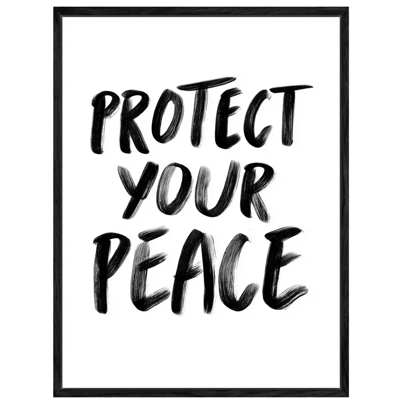 Protect Your Peace Leinwandbild