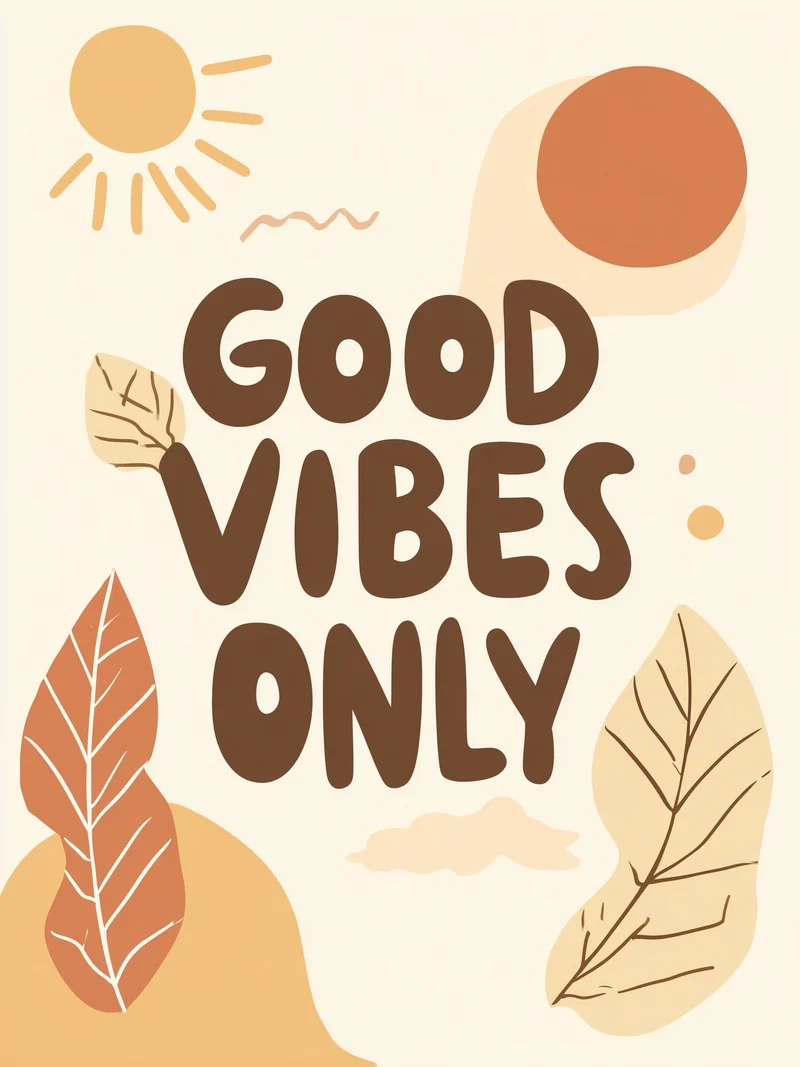 Good Vibes Only Leinwandbild