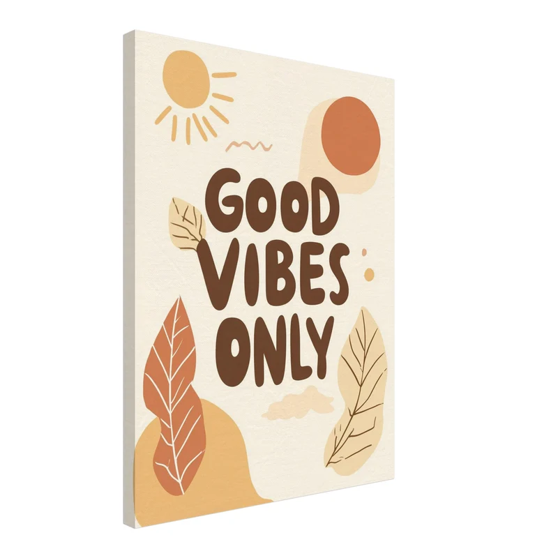 Good Vibes Only Leinwandbild