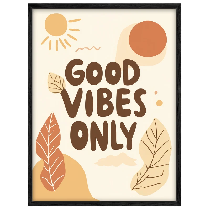 Good Vibes Only Leinwandbild