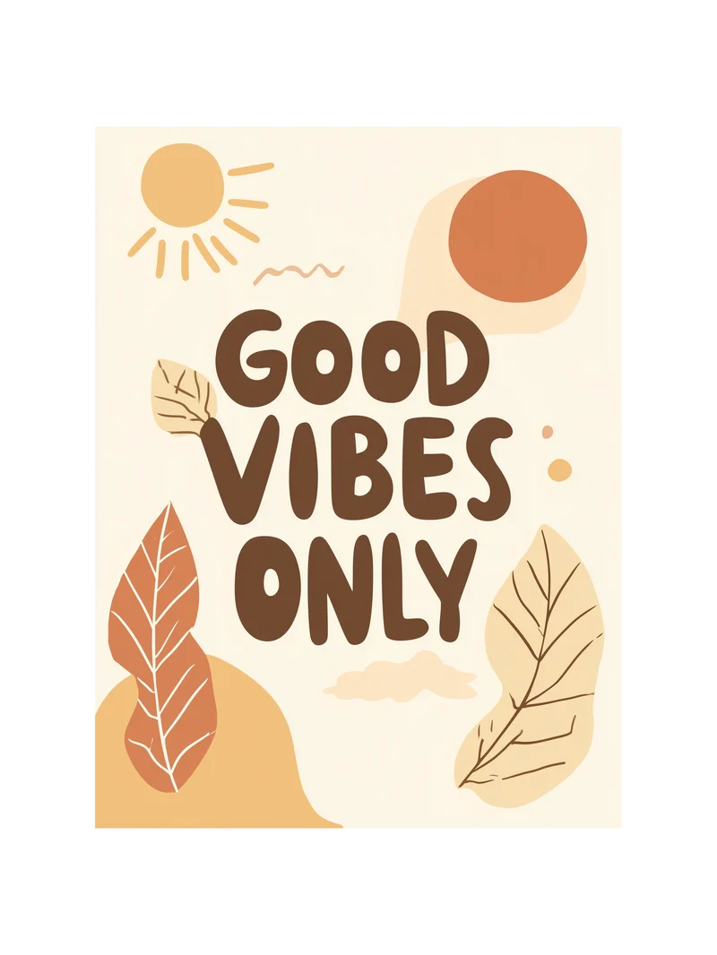 Good Vibes Only Poster