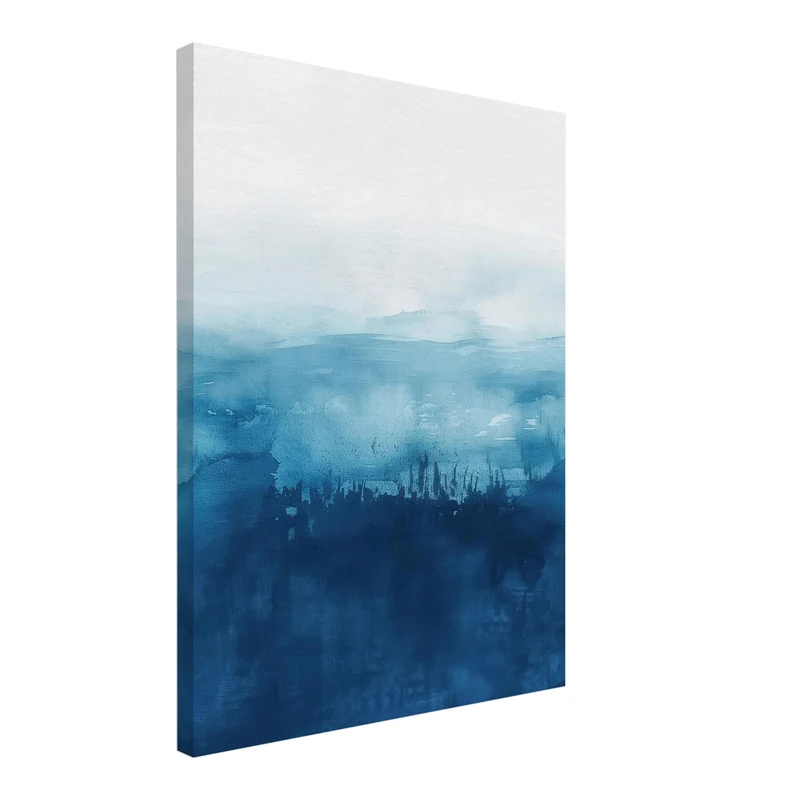 Blaues Meer Aquarell Leinwandbild