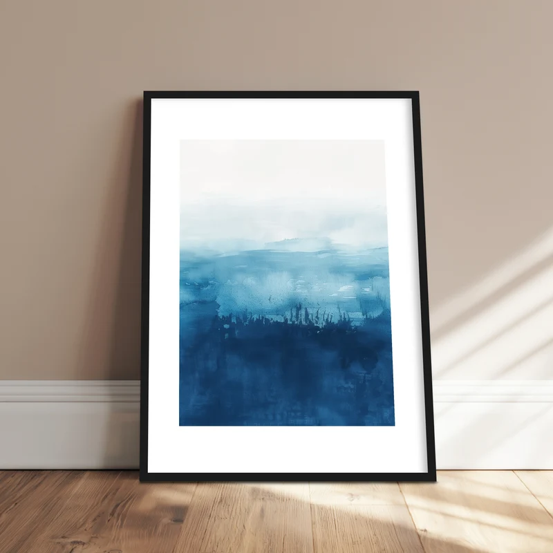 Blaues Meer Aquarell Poster
