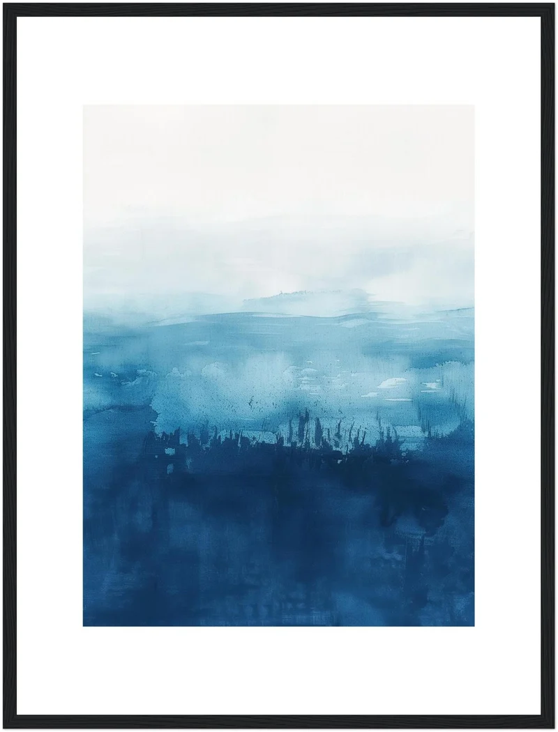 Blaues Meer Aquarell Poster