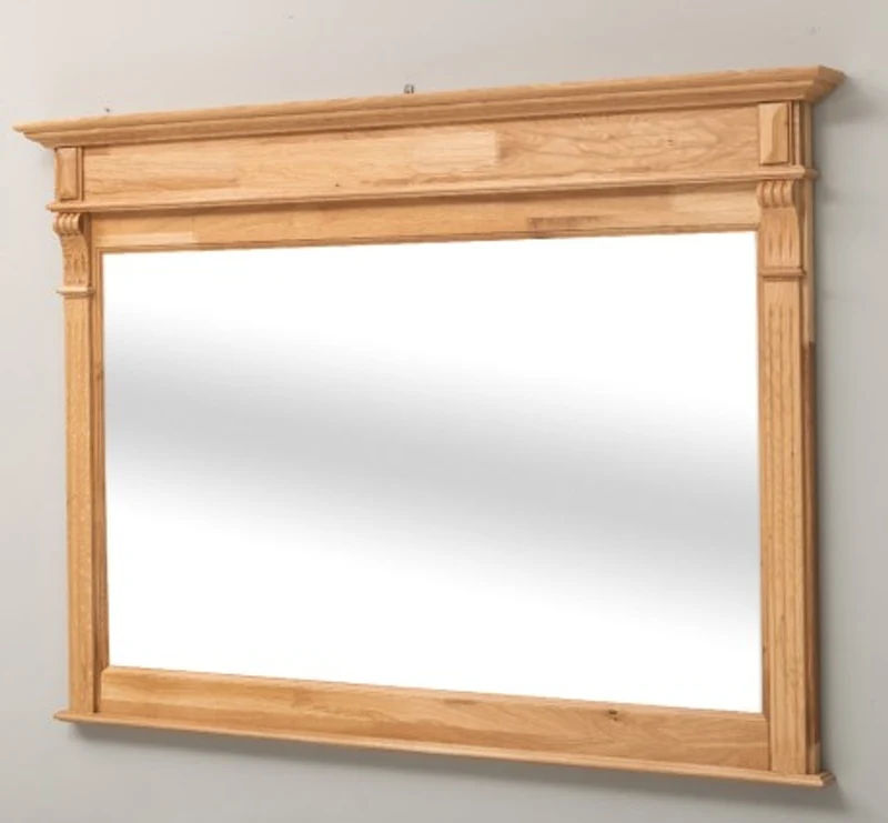 Casa Padrino Spiegel im Landhausstil Natur lackiert, 141 x 10 x 100 cm