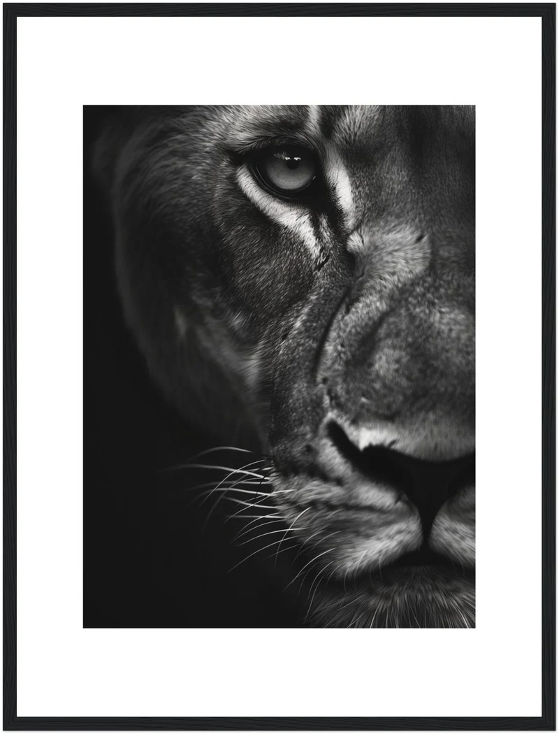 Löwenportrait Poster
