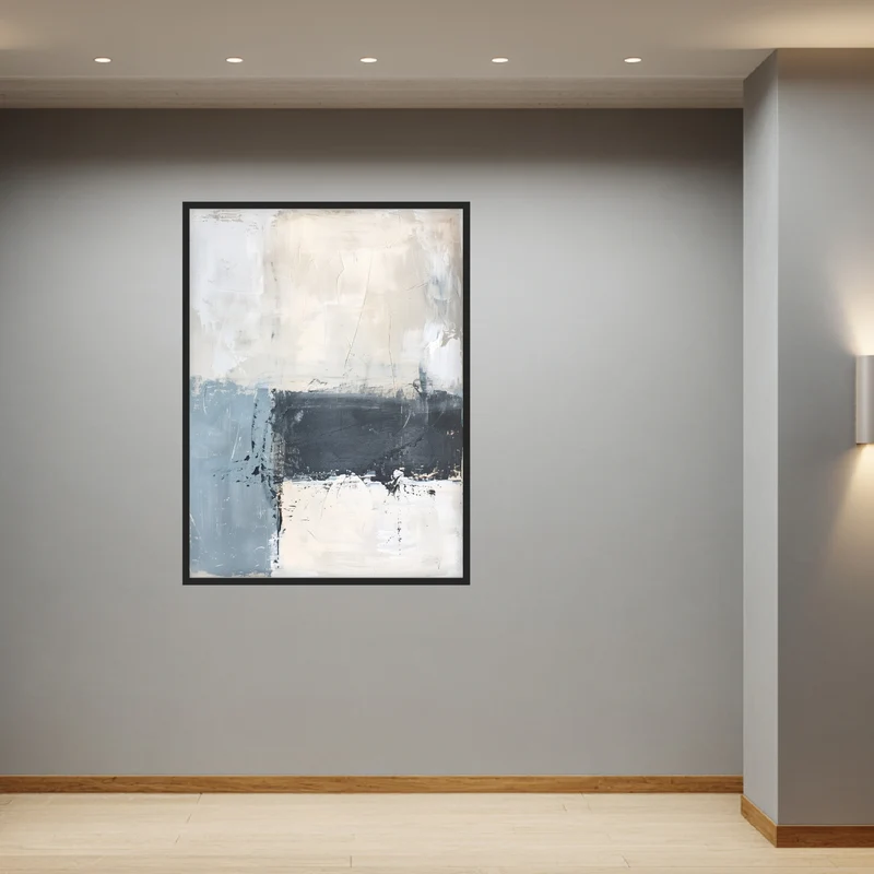 Blau Beige Poster
