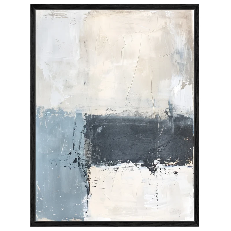 Blau Beige Poster