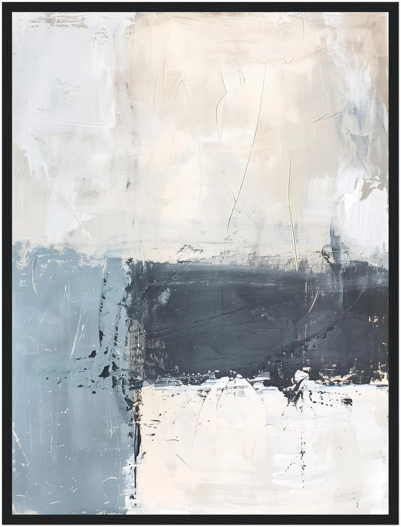 Blau Beige Poster