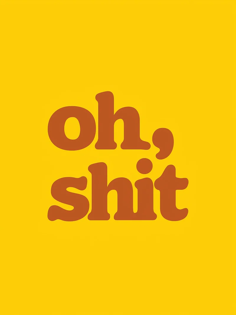 Oh Shit Poster