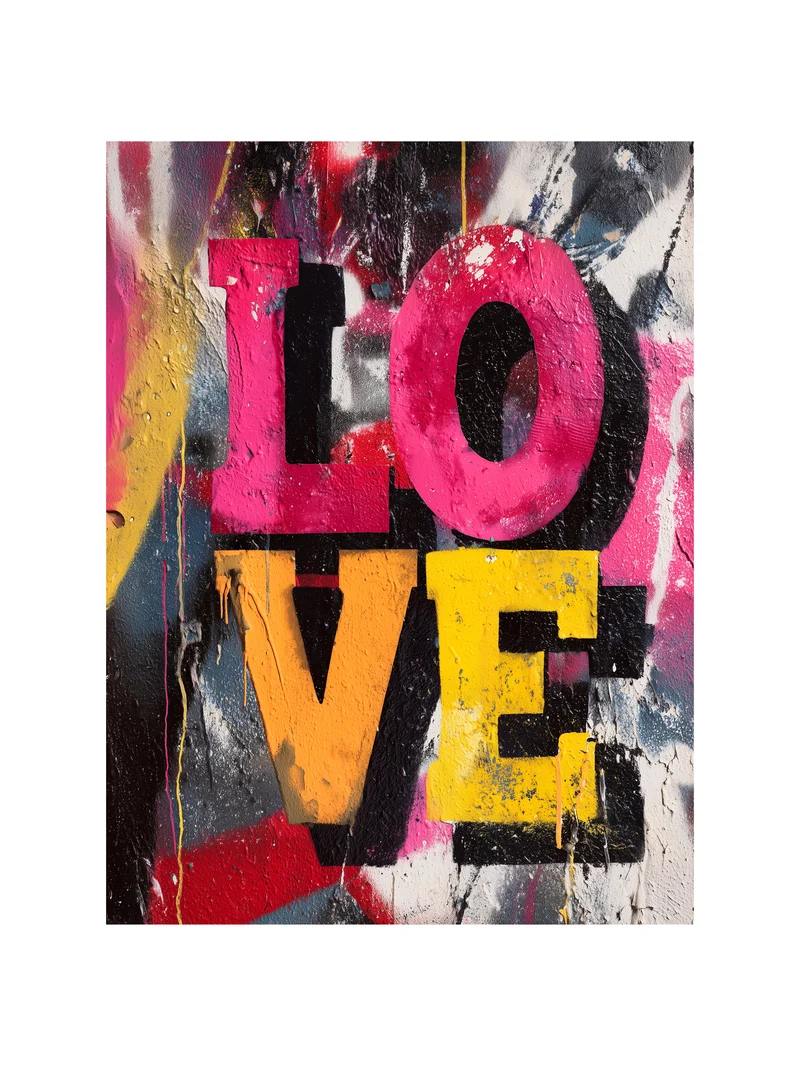 Graffiti Love Poster