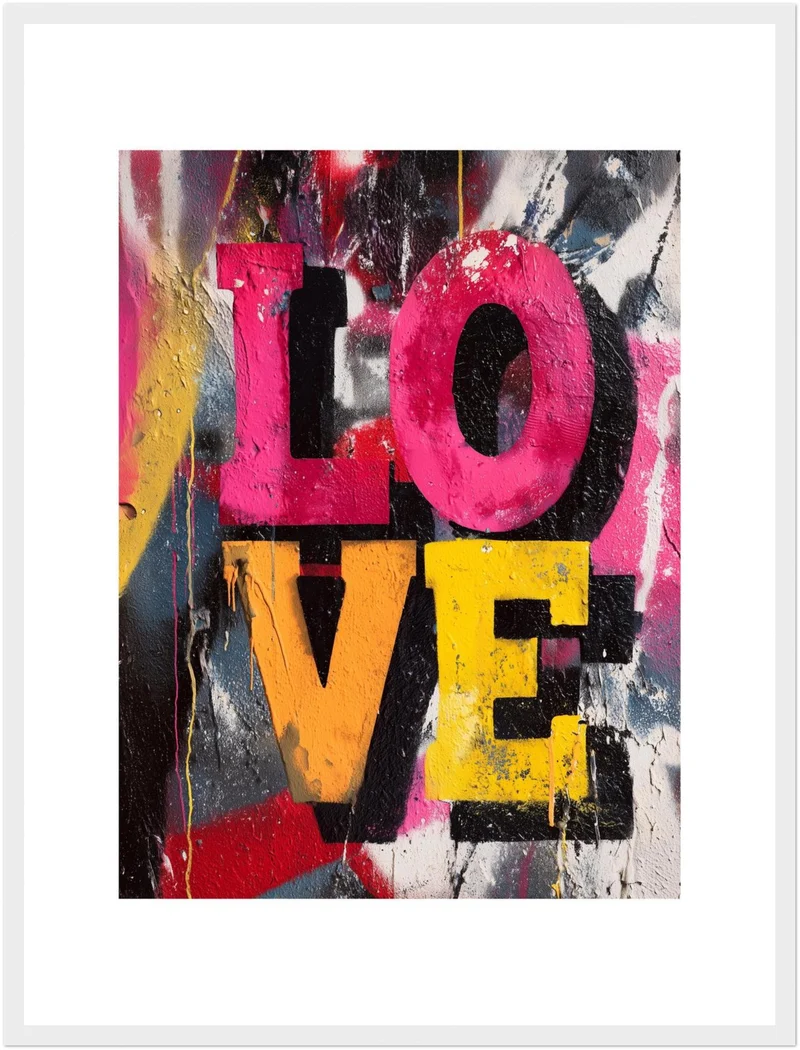 Graffiti Love Poster