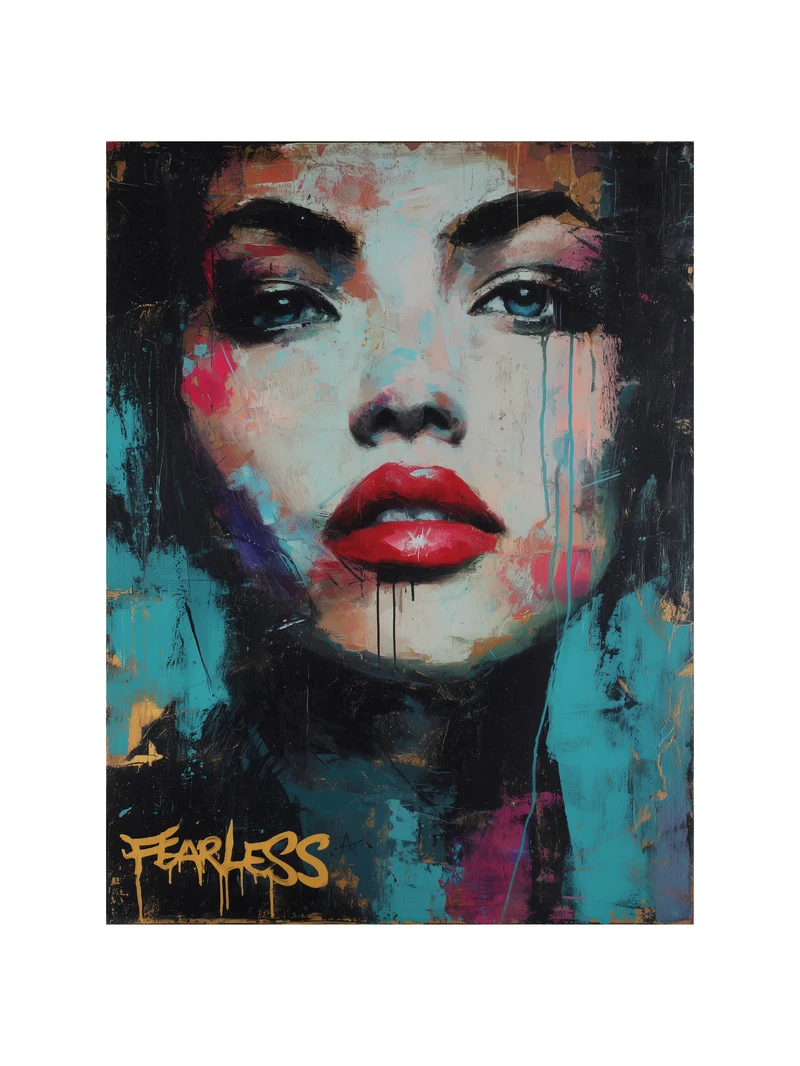 Furchtloses Frauenportrait Poster