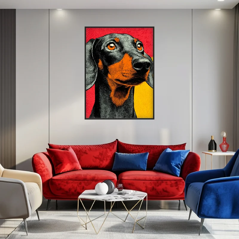 Pop Art Dackel Poster