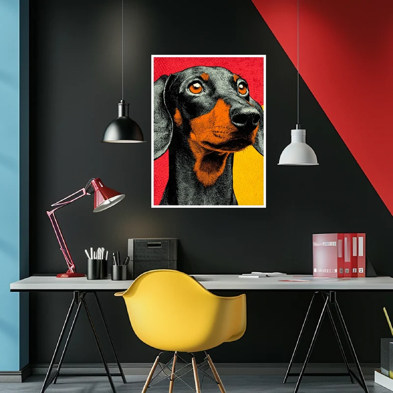 Pop Art Dackel Poster