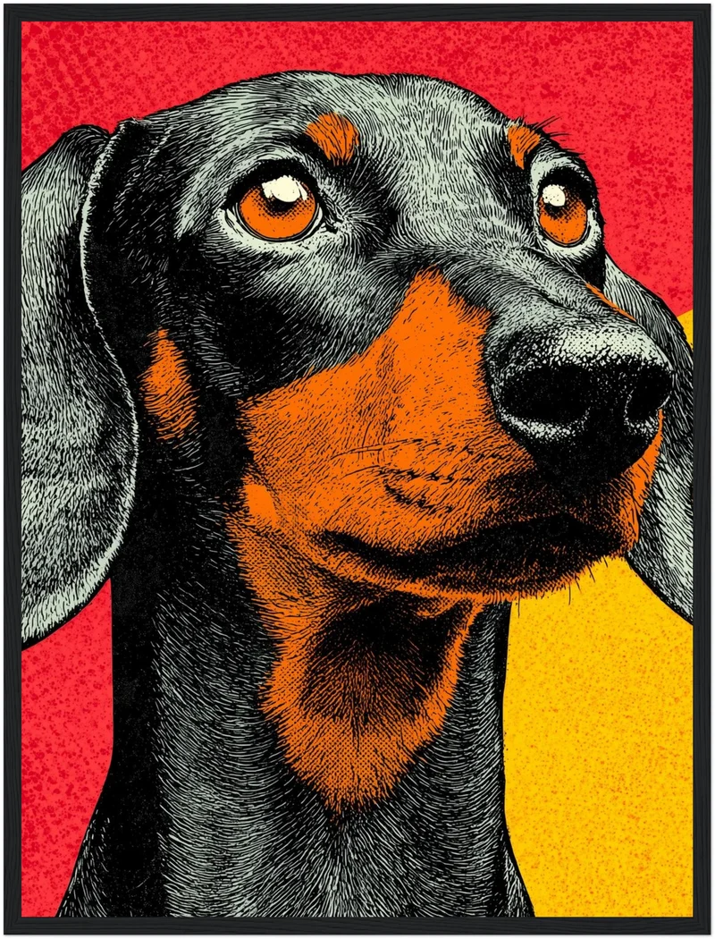 Pop Art Dackel Poster