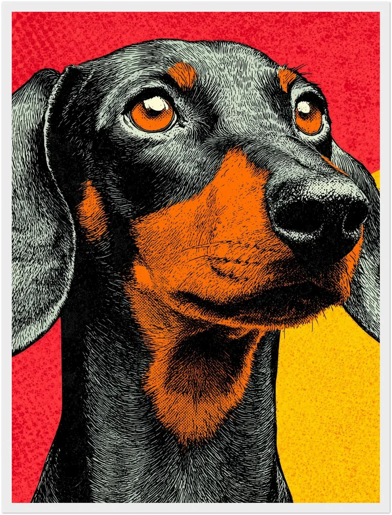 Pop Art Dackel Poster