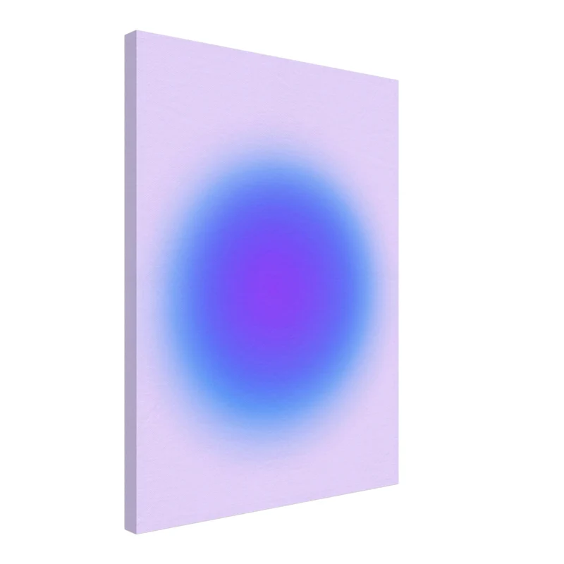 Aura blau Leinwand