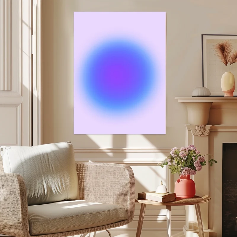 Aura blau Leinwand