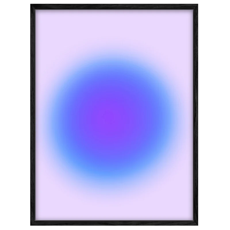 Aura blau Leinwand