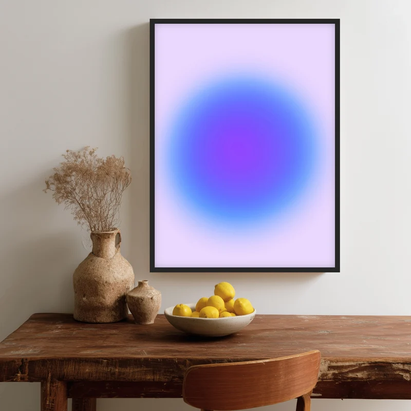 Aura blau Poster