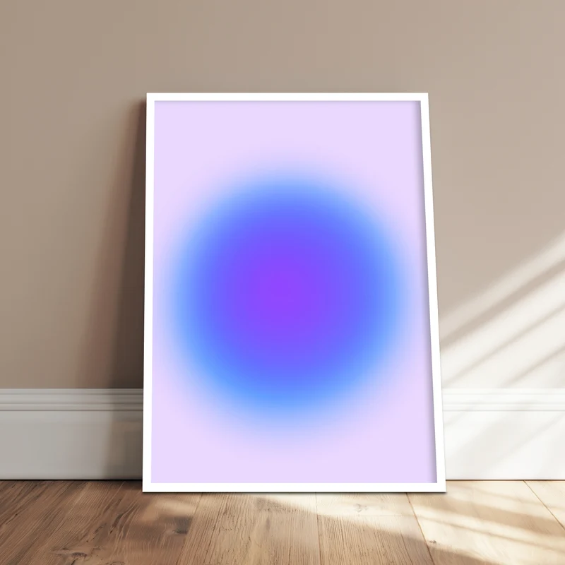 Aura blau Poster