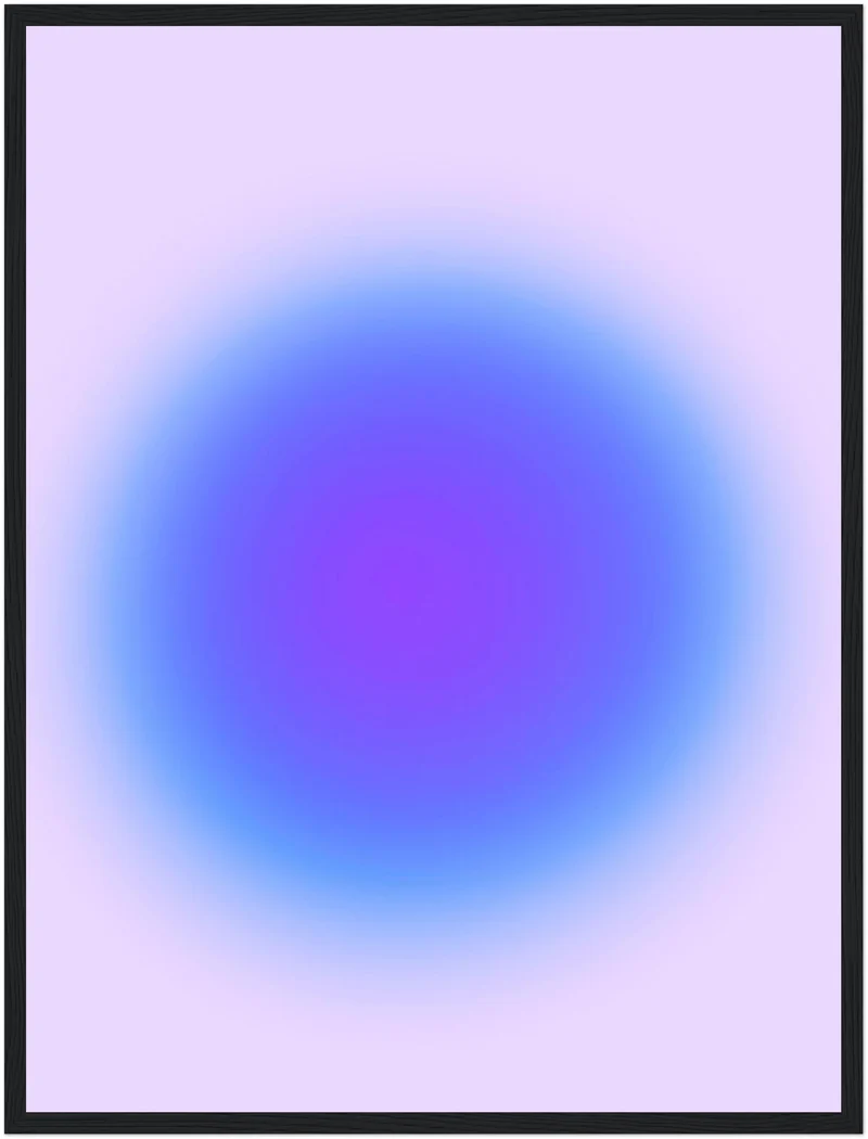 Aura blau Poster
