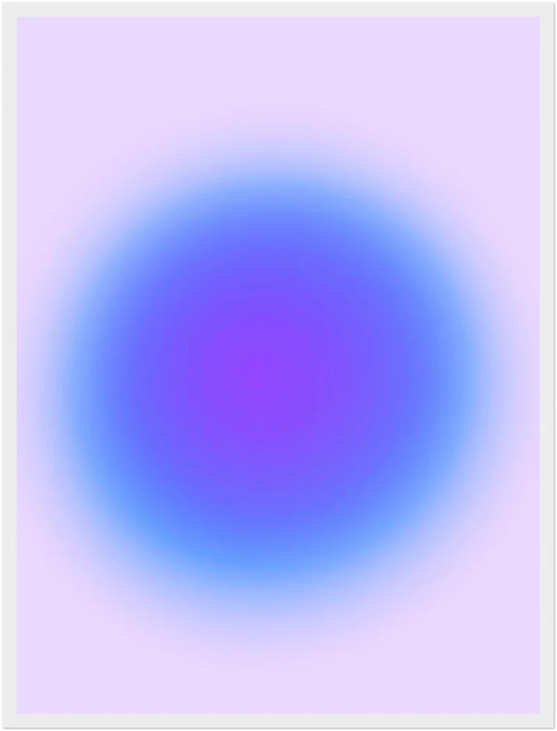 Aura blau Poster