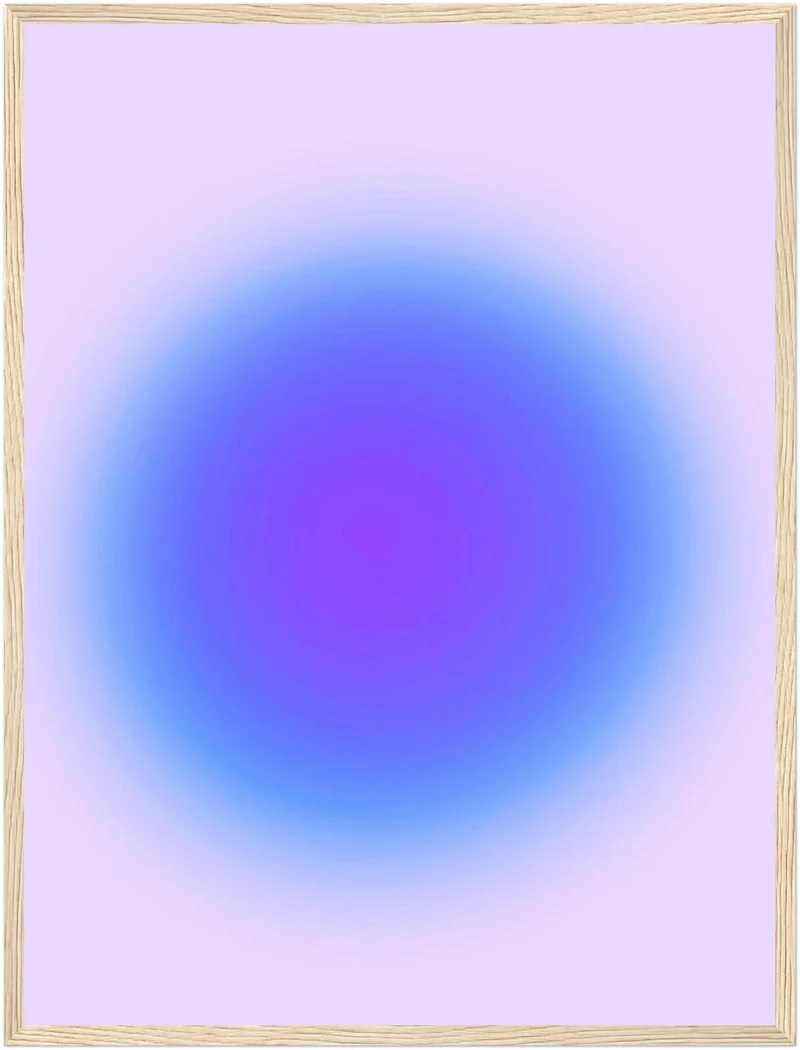 Aura blau Poster