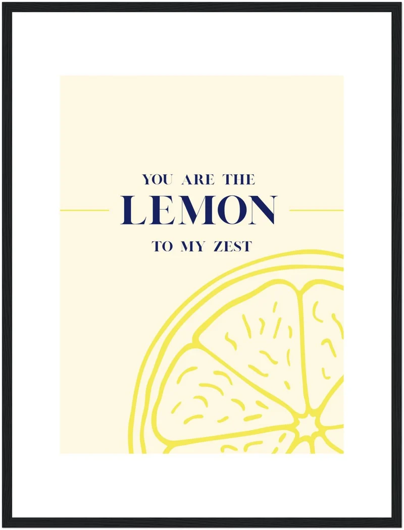 Zitronen Spruch Poster