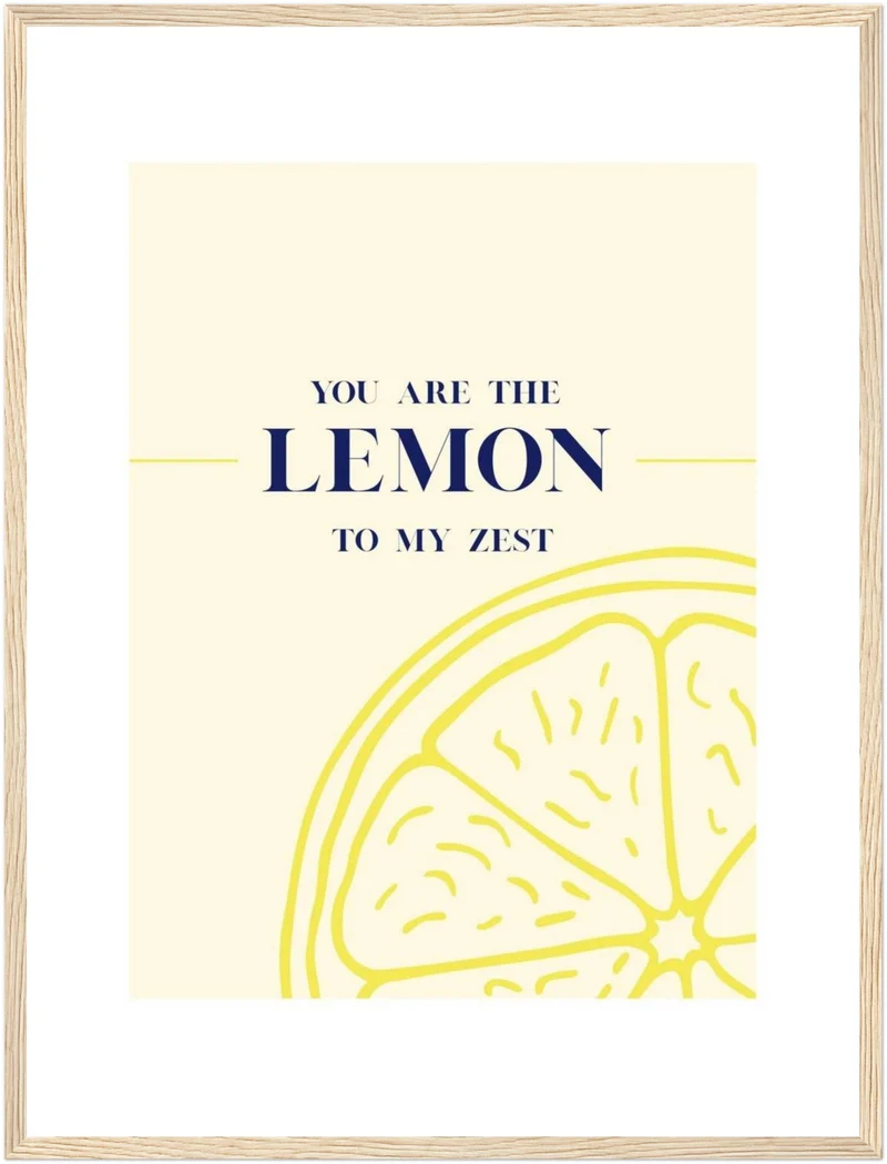Zitronen Spruch Poster