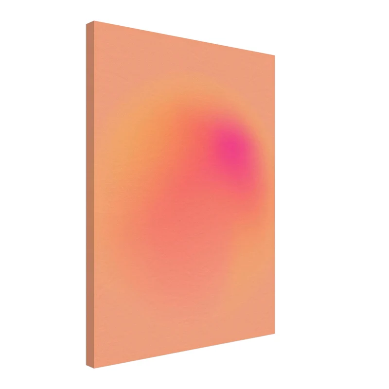Aura orange-pink Leinwand