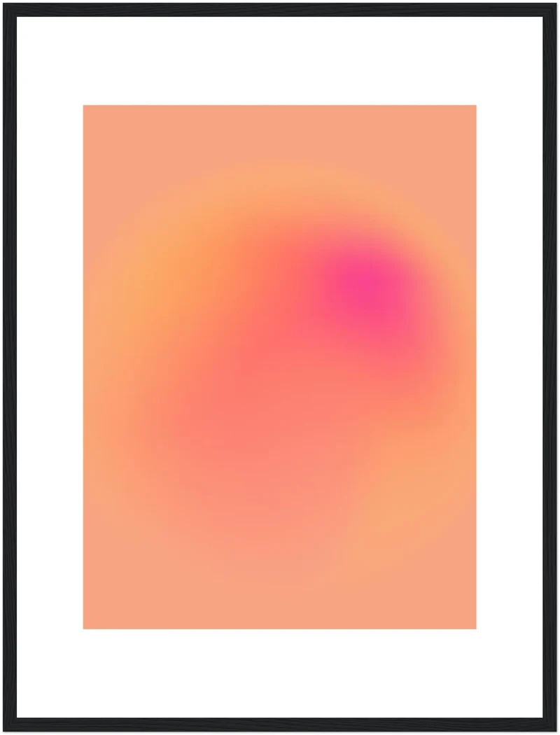 Aura orange-pink Poster