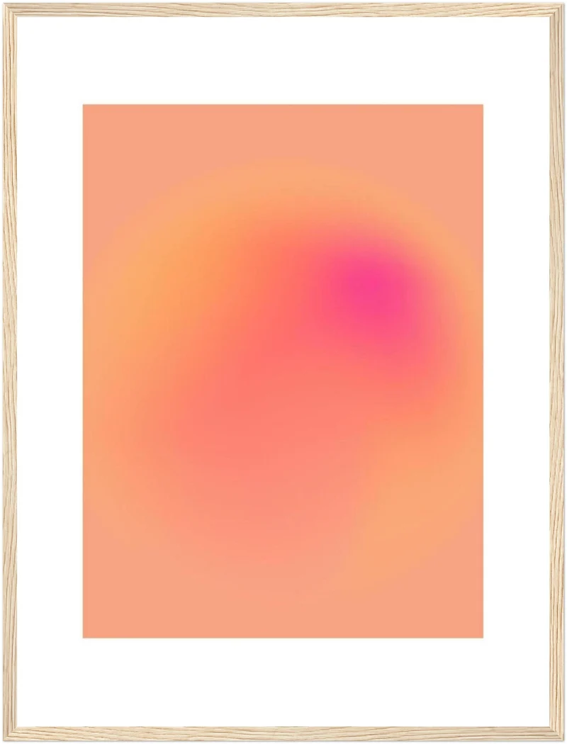 Aura orange-pink Poster