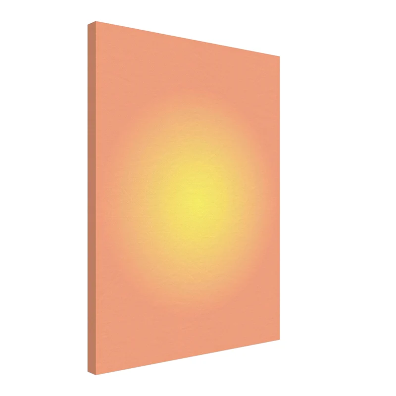 Aura sonnengelb Leinwand