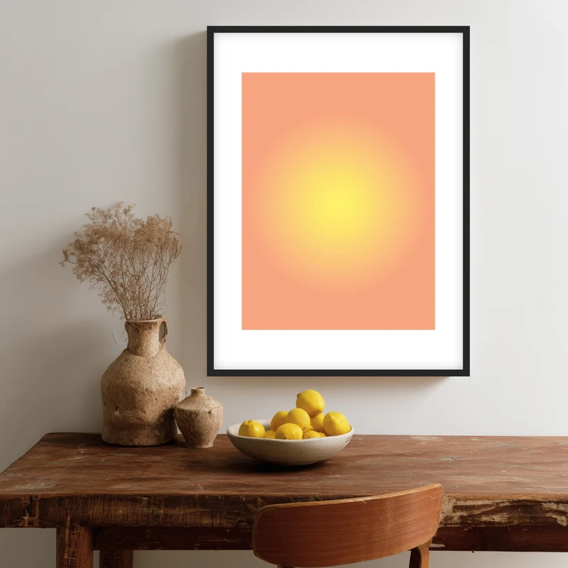 Aura sonnengelb Poster