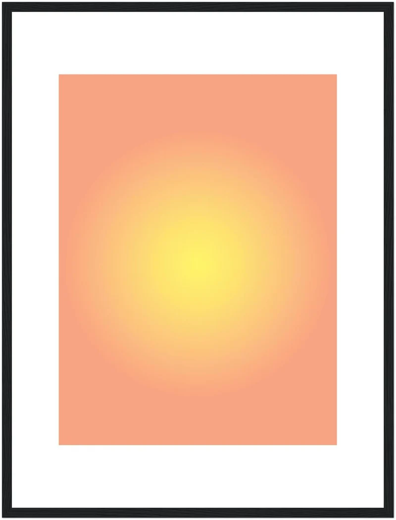 Aura sonnengelb Poster